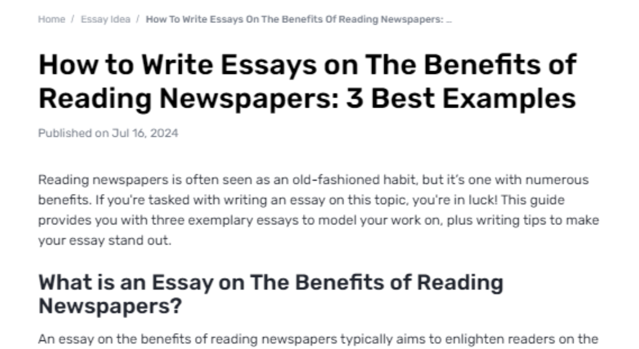 What Benefits Can You Gain from Reading Newspapers?